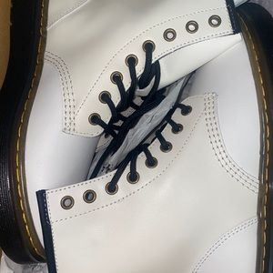White dr.martens boots